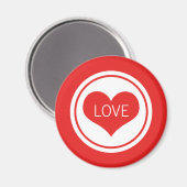 Slank hartmagneet, rood magneet (Voorkant / Achterkant)