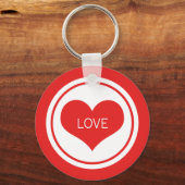 Slank harttoetsenbord, rood sleutelhanger (Voorkant)