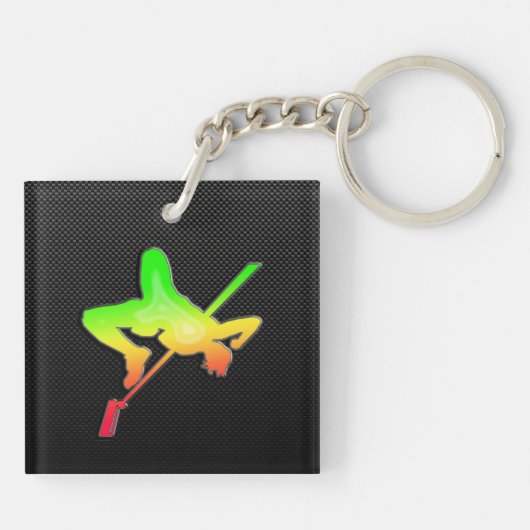 Slank hoge sprint sleutelhanger (Achterkant)