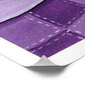 Slank hoofddeksel met acht Petten afdrukken Poster (Hoek)