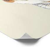 Slank Japans Poster voor kattenkunst (Hoek)