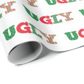 Slank kerstcadeaupapier, zgn. sweater cadeaupapier (Rol Hoek)