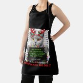 Slank kerstfeest voor katten van mam Kat Papa Cat  Schort (Insitu)