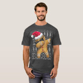 Slank kerstkeuken Dabbing Gingerbrood Man T-shirt (Voorkant volledig)