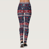 Slank kerstkeukenpatroon leggings (Achterkant)