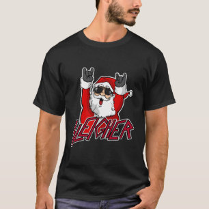 Slank kerstman met metaal Funny Hail Sa T-shirt