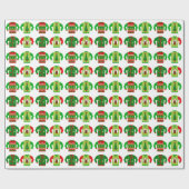 Slank kerstpapier, zgn. Sweater Wrapping Paper Cadeaupapier (Vlak)
