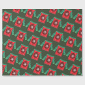 Slank kerstpapier, zgn. Sweater Wrapping Paper Cadeaupapier (Vlak)
