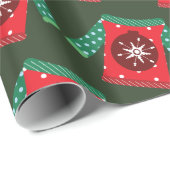 Slank kerstpapier, zgn. Sweater Wrapping Paper Cadeaupapier (Rol Hoek)