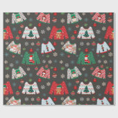 Slank kerstpapier, zgn. Sweater Wrapping Paper Cadeaupapier (Vlak)