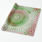 Slank kerstpapier, zgn. Sweater Wrapping Paper Cadeaupapier (Uitgerold)