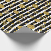 Slank kerstpatroon cadeaupapier (Hoek)