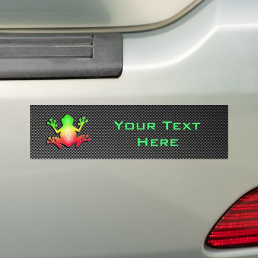 Slank kikker bumpersticker (Op auto)