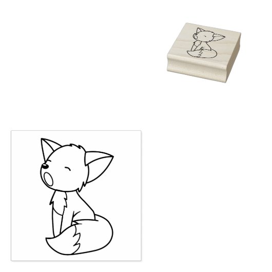 Slank kleine voskleur me rubberstempel (Gestempeld)