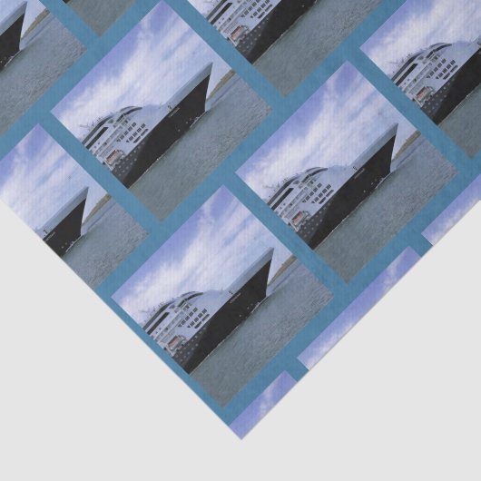 Slank kruisschip tissuepapier (Detail)