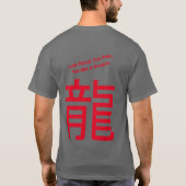 Slank 'Leef fel, leef vrij, leef als een draak' T-shirt (Achterkant)