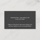 Slank | Linen | Onderdeel II Visitekaartje (Achterkant)