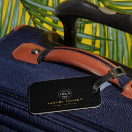 Slank Logo Bagagelabel met naam en titel
