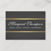 Slank Luxe Pattern Gold Trim Visitekaartje (Voorkant)