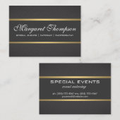 Slank Luxe Pattern Gold Trim Visitekaartje (Voorkant / Achterkant)