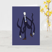 Slank Man - Boek van Monsters Halloween Kaart (Gele Bloem)