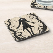 SLANK MAN SEPIA LEGEND MYTHE BIER ONDERZETTER (Linkerzijde)