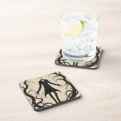 SLANK MAN SEPIA LEGEND MYTHE BIER ONDERZETTER (Rechterzijde)