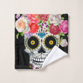 Slank met Floral Bad Handdoek (Wasdoekje)