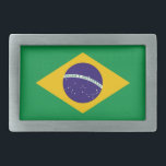 Slank met vlag van Brazilië Gesp<br><div class="desc">Elegant Belt Buckle met vlag van Brazilië. Dit product is aanpasbaar.</div>