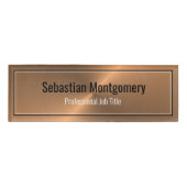 Slank Metallic Copper Sheen Professional Naambadge (Voorkant)