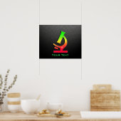 Slank microscoop poster (Keuken)