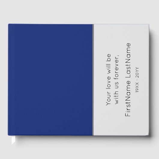 Slank, Minimale Wake Service Guestbook Gastenboek (Voorkant)