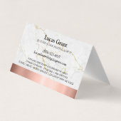 Slank mobiel notarisservice gepersonaliseerd ontwe visitekaartje (Achterkant)