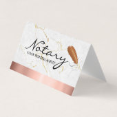 Slank mobiel notarisservice gepersonaliseerd ontwe visitekaartje (Voorkant)