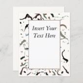 Slank modern Abstract evenementenprogramma (Voorkant / Achterkant)