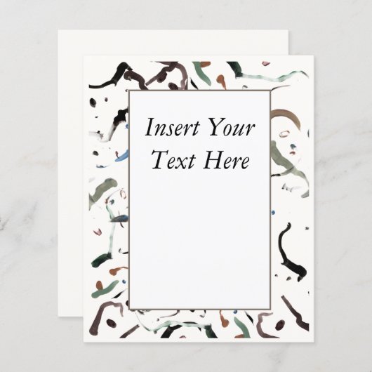 Slank modern Abstract evenementenprogramma (Voorkant / Achterkant)