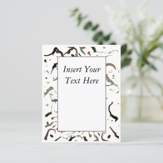 Slank modern Abstract evenementenprogramma (Staand voorkant)