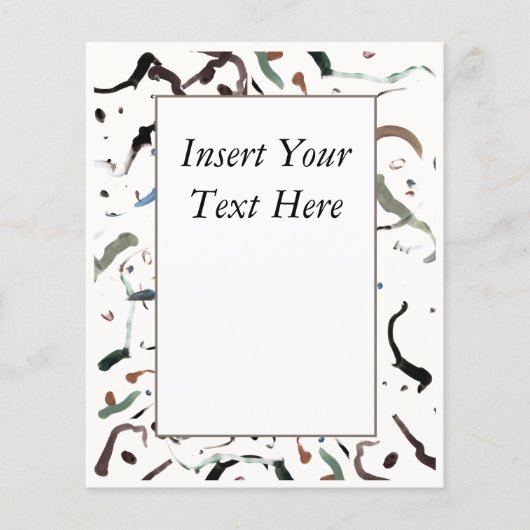 Slank modern Abstract evenementenprogramma (Voorkant)