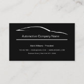 Slank Modern Automobielthema Visitekaartje (Voorkant)