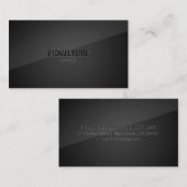 Slank, modern, elegant zwart Visitekaartje (Voorkant / Achterkant)