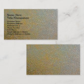 Slank modern gestructureerd metaal | Goud zilver,  Visitekaartje (Voorkant / Achterkant)