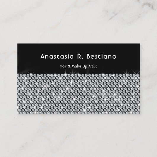 Slank, modern, glamoureus Visitekaartje (Voorkant)