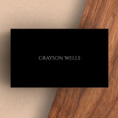 Slank Modern Zwart en Grijs Hoge Kwaliteit Visitekaartje