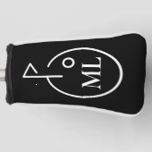Slank Monogram Golfputter Hoesje Golfheadcover (Voorkant)