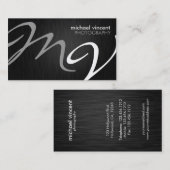 Slank Monogram Professional Fotograaf Visitekaartje (Voorkant / Achterkant)