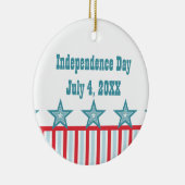 Slank Ornament met sterren en stripes (Rechts)