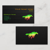 Slank paardenraces visitekaartje (Voorkant / Achterkant)