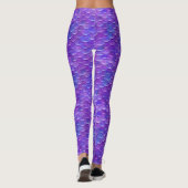 Slank, Paarse glans Leggings (Achterkant)