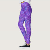 Slank, Paarse glans Leggings (Links)