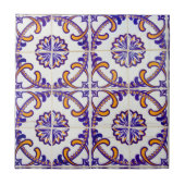 Slank patroonclose-up Portugal Tegeltje (Voorkant)